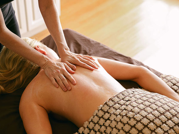 Lady Getting A Massage